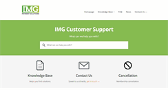 Desktop Screenshot of imgcustomersupport.com