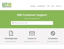 Tablet Screenshot of imgcustomersupport.com